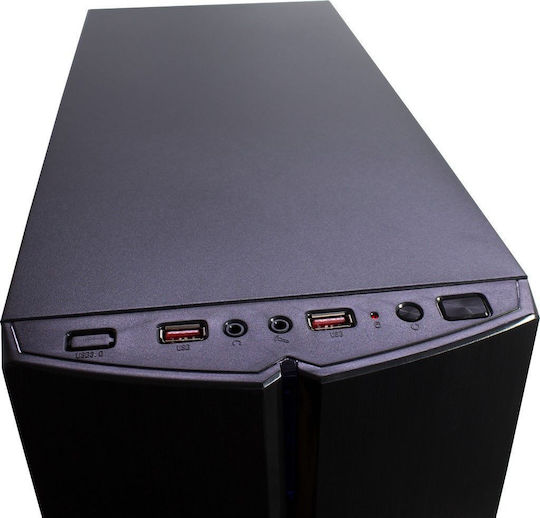 Inter-Tech B-48 Midi-Tower Computergehäuse Schwarz