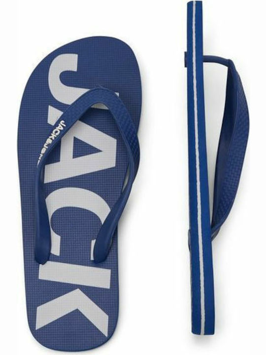 Jack & Jones Herren-Flip-Flops Blau