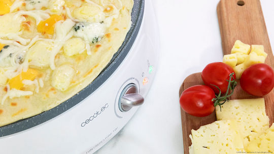 Cecotec Fun Crepestone Twin 08008 Crepe Maker 30.5cm Alb 1200W