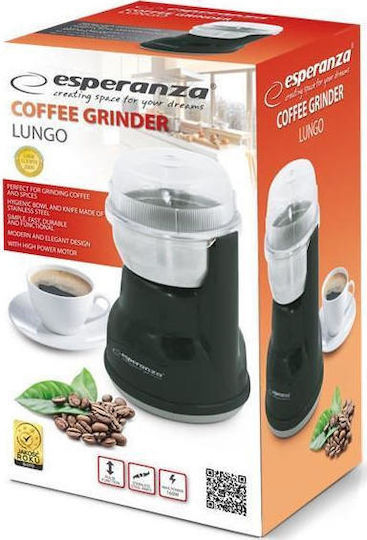 Esperanza Electric Coffee Grinder 160W for 50gr Beans Black