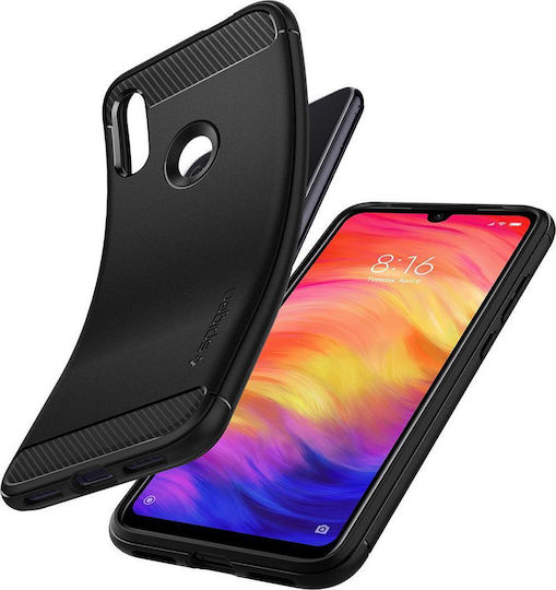 Spigen Rugged Armor Coperta din spate Silicon rezistent Negru (Redmi Note 7 / 7 Pro) S34CS26086