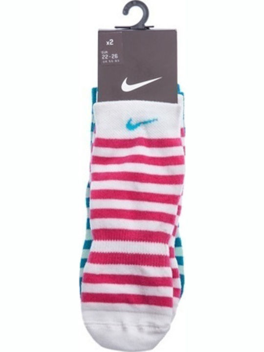 Nike Αθλητικές Παιδικές Κάλτσες Μακριές Ροζ 2 Ζευγάρια