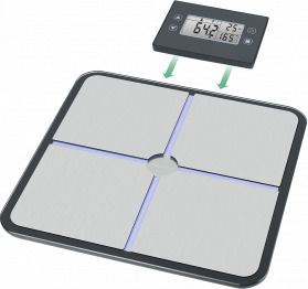 Medisana BS 460 Digital Bathroom Scale with Body Fat Counter Silver