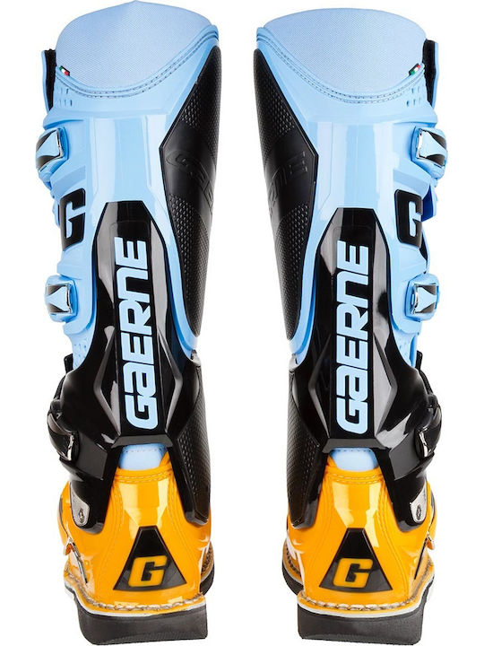 Gaerne MX SG12 Cizme Motocross Bărbați Blue / Yellow