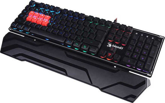 A4Tech Bloody B3370R Гейминг Механична Клавиатура с Custom суичове и RGB подсветка (Английски US) Черен