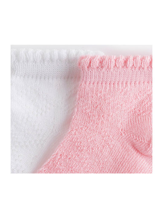 Mayoral Kids' Ankle Socks Pink 2 Pairs