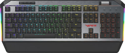Patriot Viper V765 Gaming Μηχανικό Πληκτρολόγιο με Kailh Box White διακόπτες και RGB φωτισμό (Αγγλικό US) Ασημί