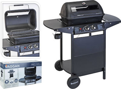 Gasbarbecue Gas Grill with 2 Burners and Infrared Hob 406019
