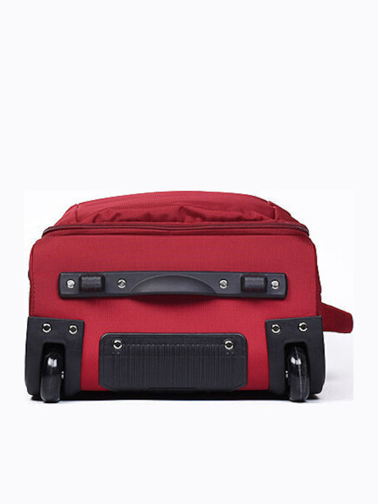 Airtex Paris Valiză De Călătorie Cabină Din Material Textil Roșie Cu 2 Roți Înălțime 50 Cm