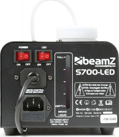 BeamZPro S700LED (Flame Effect) Μηχανή Καπνού LED 700W με Ενσύρματο Χειριστήριο