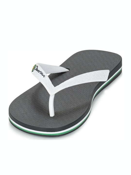 Classic Brazil II Men's Flip Flops White