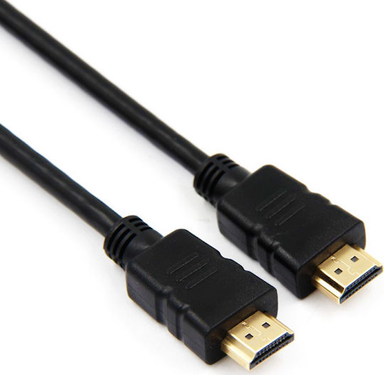 Powertech HDMI 1.4 High Speed 1080p 120Hz Cable HDMI male - HDMI male 10m Μαύρο