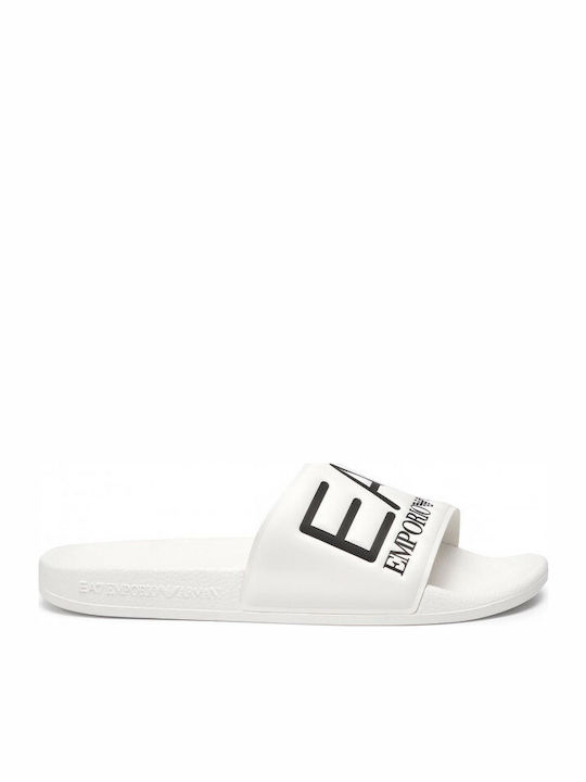 Emporio Armani Men's Slides White