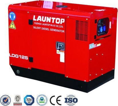 Launtop LDG12S 220V Αθόρυβη Γεννήτρια Πετρελαίου με Αυτόματη Μίζα, Ρόδες και Μέγιστη Ισχύ 13.5kVA