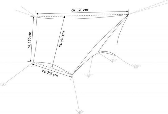 Amazonas Wing Tarp 3 Persons Green
