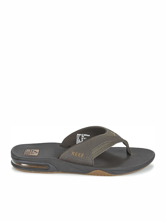 Reef Fanning Flip Flops Brown/Gum
