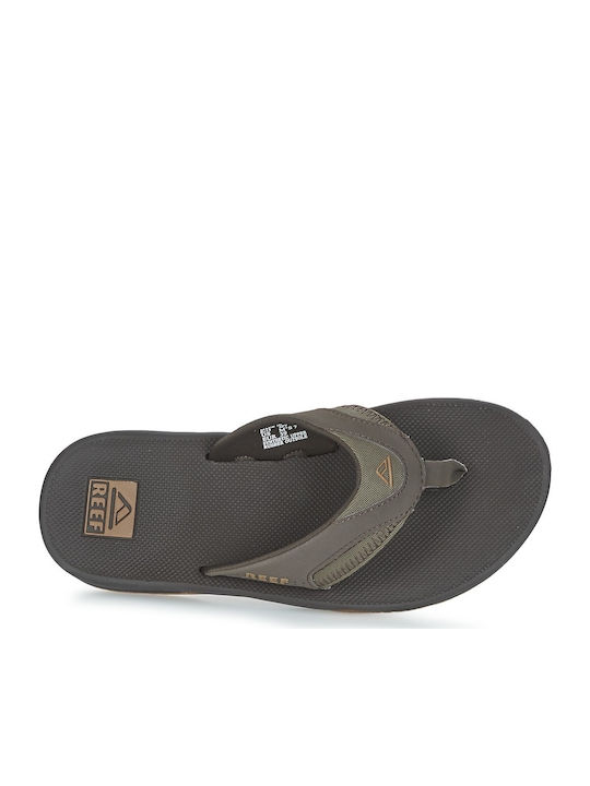 Fanning Men's Flip Flops Brown/Gum