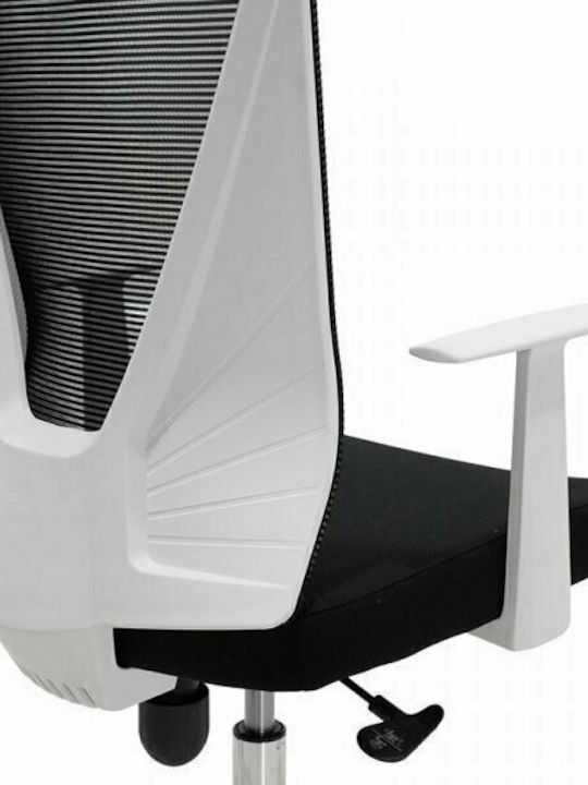 Ghost Reclining Office Chair with Fixed Arms Black / White Pakketo