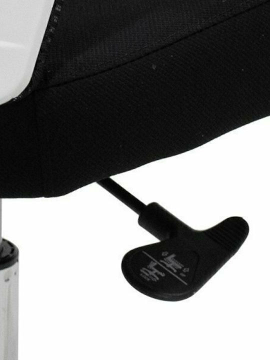 Ghost Reclining Office Chair with Fixed Arms Black / White Pakketo