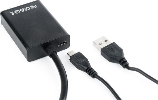 Gembird Μετατροπέας VGA male σε HDMI female GM-VGA-HDMI