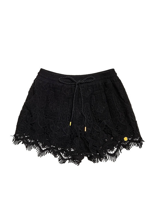 Mandy Lace Γυναικείο Σορτς Μαύρο