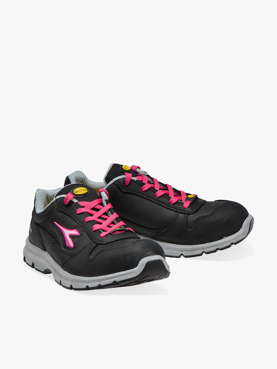 Utility Diadora Run II Low S3 SRC ESD Waterproof Scăzut de Securitate Black S3 cu Certificare P, ESD ,SRC