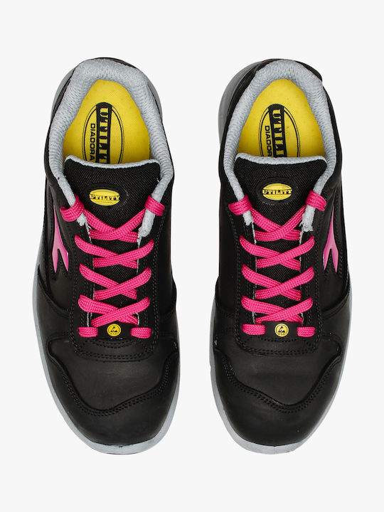 Utility Diadora Run II Low S3 SRC ESD Waterproof Scăzut de Securitate Black S3 cu Certificare P, ESD ,SRC