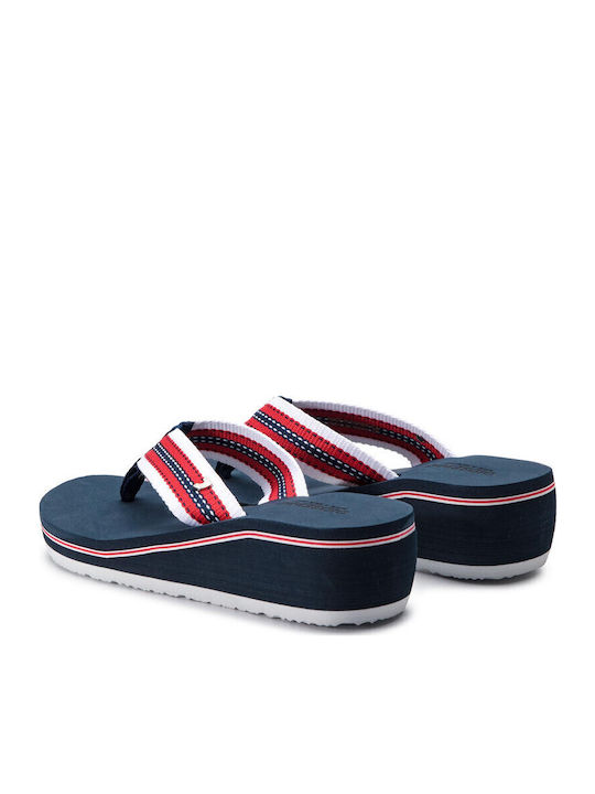 Frauen Flip Flops mit Plattform in Mehrfarbig Farbe
