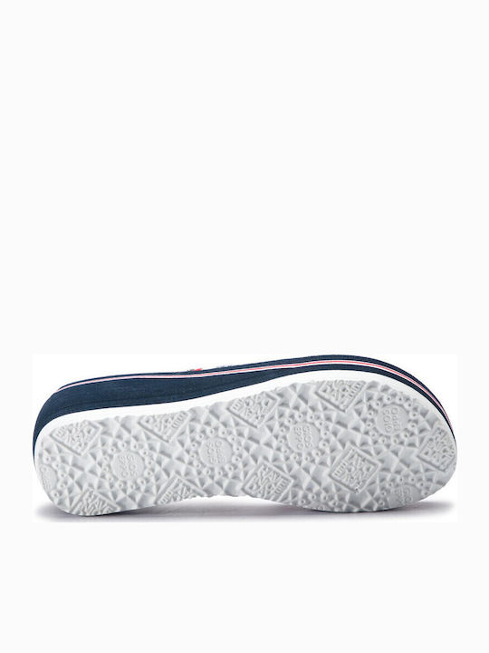 Frauen Flip Flops mit Plattform in Mehrfarbig Farbe
