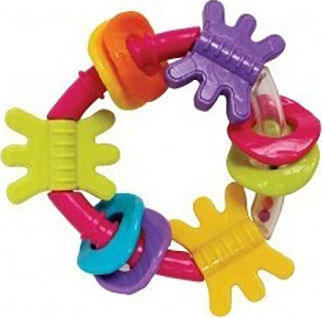 Playgro Teething Rattle made of Plastic for 3 m+ 1pcs 4184206