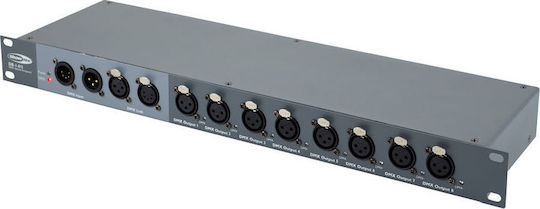 Showtec DB-1-8 Splitter DMX pentru Consolă de Iluminat / 2 Intrări XLR cu Montare Rack