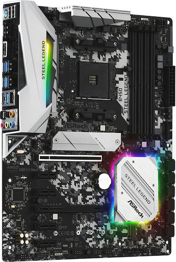 ASRock B450 Steel Legend Motherboard ATX με AMD AM4 Socket 90-MXBA00-A0UAYZ