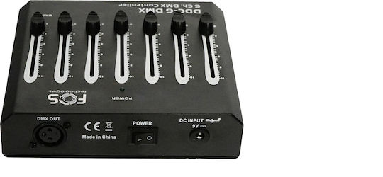 Fos Technologies FOS 6ch DMX Controller Κονσόλα Φωτισμού με 6 Κανάλια Ελέγχου