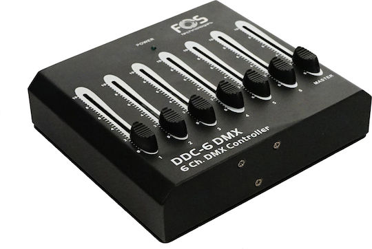 Fos Technologies FOS 6ch DMX Controller Κονσόλα Φωτισμού με 6 Κανάλια Ελέγχου