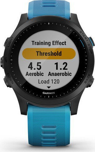 Garmin Forerunner 945 Edelstahl 47mm Wasserdicht Smartwatch mit Pulsmesser (Blau)