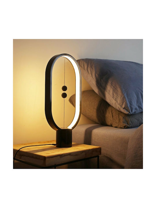 Allocacoc Heng Balance Lamp Ellipse Dekorative Lampe Schwarz