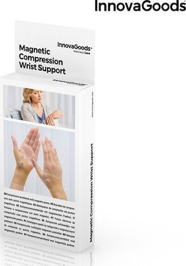 InnovaGoods Magnetic Compression Wrist Brace with Thumb in Beige Color V0101030