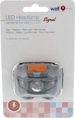 Well Stirnlampe LED mit maximaler Helligkeit 100lm Signal 33038
