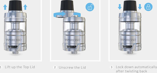 Vaporesso Cascade Mini Atomizor pentru Țigări Electronice 2ml SS