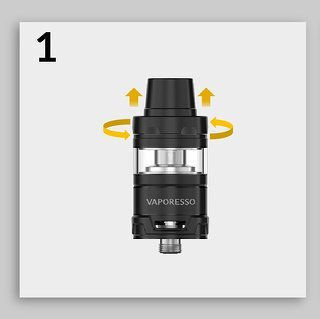 Vaporesso Cascade Mini Atomizor pentru Țigări Electronice 2ml SS