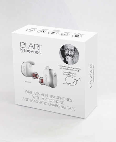 Elari NanoPods In-Ear Bluetooth-Freisprecheinrichtung Kopfhörer mit Schweißresistenz und Ladeetui Weiß
