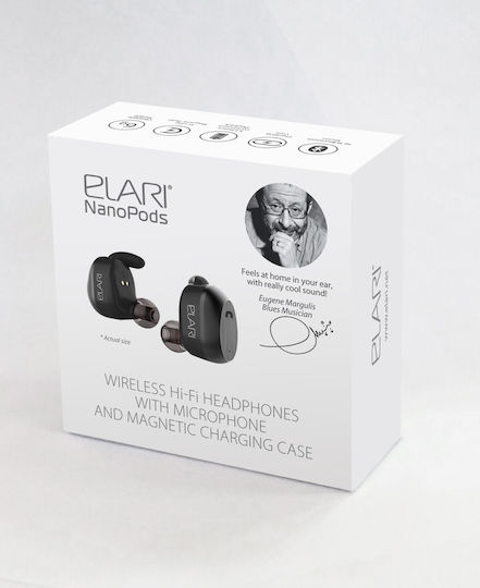 Elari NanoPods In-ear Bluetooth Handsfree Căști cu Rezistență la Transpirație și Carcasă de Încărcare Negru