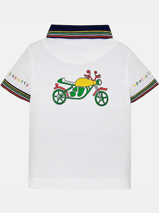 Mayoral Kids Polo Short Sleeve White