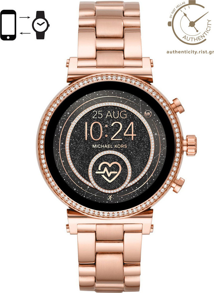 michael kors smartwatch sofie rose gold