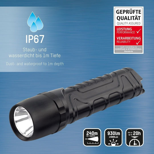 Ansmann LED IP54 с Максимална Яркост 930лм M900P Черен
