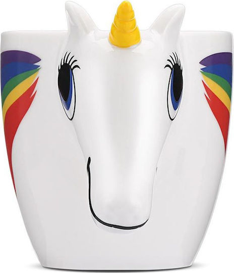 Thumbs Up Unicorn Schimbare de căldură Cană Ceramică Albă 300ml Thumbs Up Unicorn Schimbare de căldură Cană Ceramică Albă 300ml