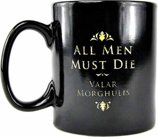 Half Moon Bay Game Thrones Westeros Map Промяна на топлината Чаша Керамично Черен 400мл MUGBGT05