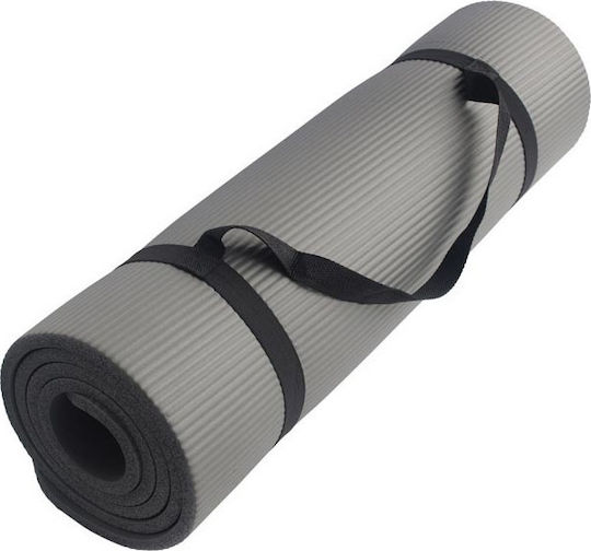 Schildkrot Στρώμα Γυμναστικής Pilates Γκρι (180x61x1cm)