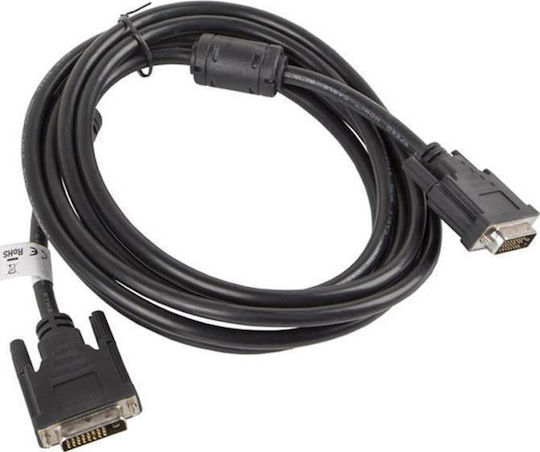 Lanberg Cablu DVI-D - DVI-D 3m Negru (CA-DVID-10CC-0030-BK)
