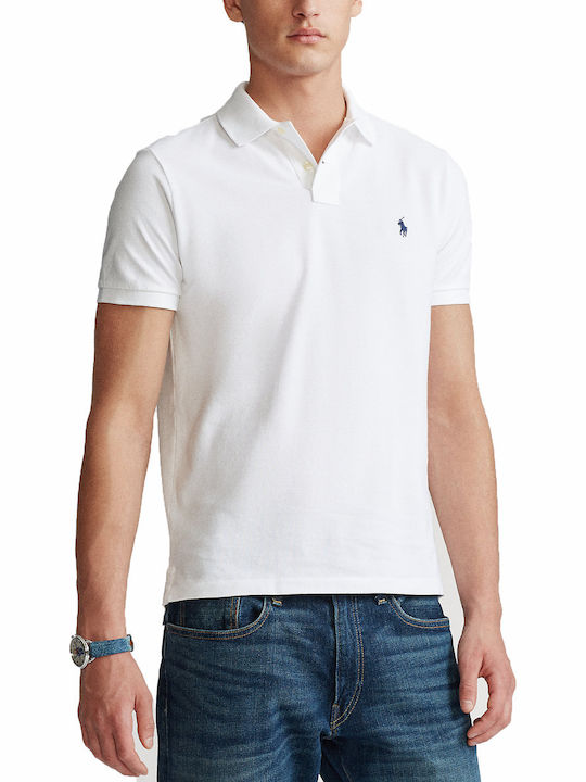 Polo Bluza Tricou Cu Mânecă Scurtă Albă